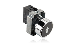 XB2B金属系列弹簧复位平头<br>按钮 带功能符号型/22mm型