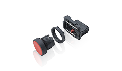 平头按钮头 XB5AA平头按钮<br>(弹簧返回)