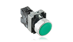 按钮 XB2B金属系列弹簧复位<br>平头按钮直径22mm