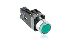 XB2B金属系列弹簧返回平头<br>带灯按钮 直径22mm