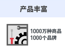 产品丰富 1000万种商品 1000个品牌