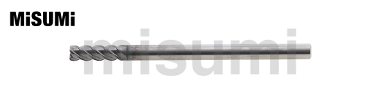 GCP涂层硬质合金 圆弧角型立铣刀 高速加工/4刃/标准刃长(3D)型