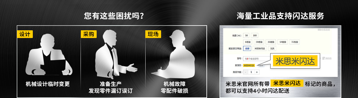采购福利服务三:米思米闪达服务