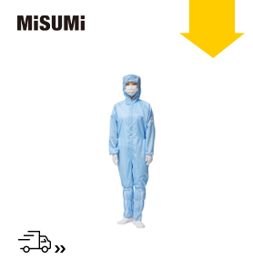 蓝色条纹防静电连帽连体服