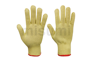 5级7针黄色芳纶防割手套