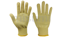三级10针黄色芳纶防割手套