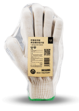 环保经济型再生棉纱线手套10针600克