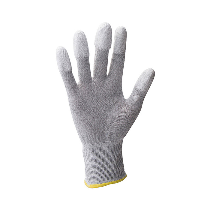 指尖PU涂层碳纤维尼龙手套