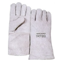 灰色牛二层颈皮斜拇指款