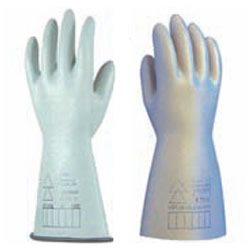 天然乳胶切边绝缘手套