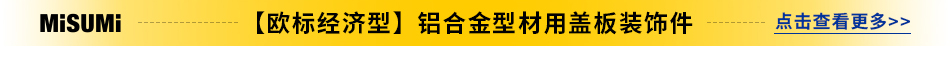 【欧标经济型】铝合金型材用盖板装饰件