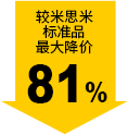 较米思米标准品最大降价81%