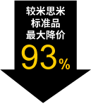 较米思米标准品最大降价93%