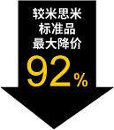 较米思米标准品最大降价92%