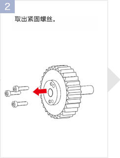 取出紧固螺丝