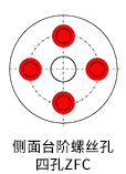 側面ザグリ穴（4つ穴）ZFC